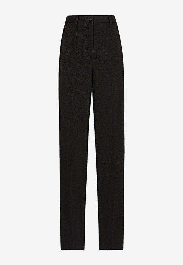 Dolce 
Gabbana Straight-Leg Tailored Pants Black FTC8ZTFU21E_N0000