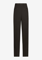 Dolce 
Gabbana Straight-Leg Tailored Pants Black FTC8ZTFU21E_N0000