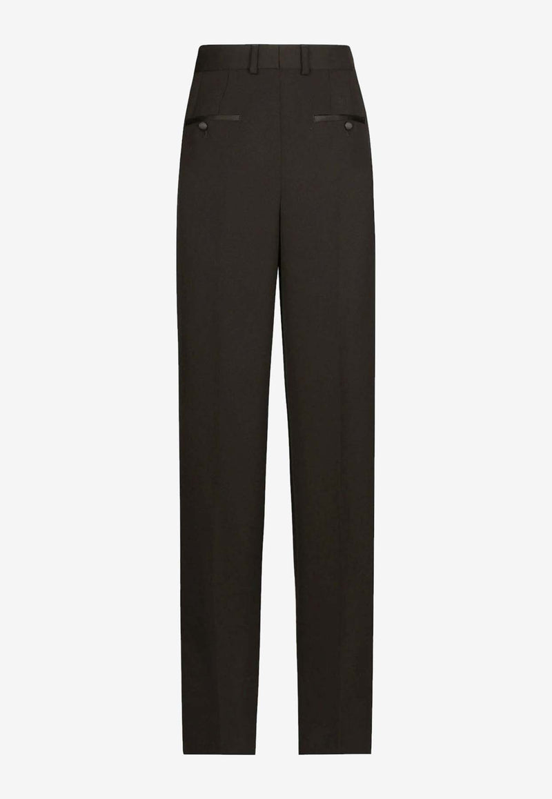 Dolce 
Gabbana Straight-Leg Tailored Pants Black FTC8ZTFU21E_N0000