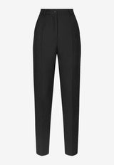 Dolce 
Gabbana High-Waist Tailored Wool Pants Black FTAM0TFU21E_N0000