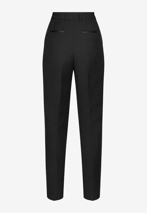 Dolce 
Gabbana High-Waist Tailored Wool Pants Black FTAM0TFU21E_N0000