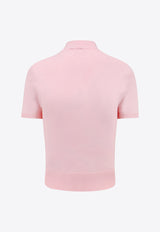 Alexander Wang Raised Logo Knitted Top Pink 4KC3241029_684A