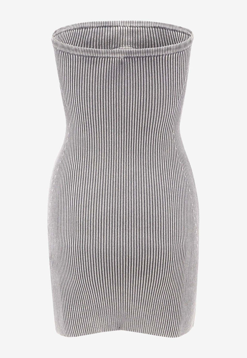 Diesel M-Scolor Cut-Out Logo Strapless Mini Dress  Gray A162820DBDI_9DT