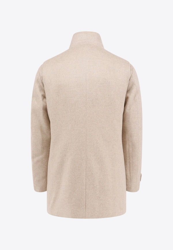 Moorer Trivor High-Neck Coat Beige MOUCA100027_U0252