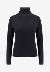 The Row Honna Turtleneck Wool Sweater Black 8295Y590_BLK