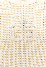 Givenchy 4G Crochet Knit Sweater Cream BW90RF4ZN0_100