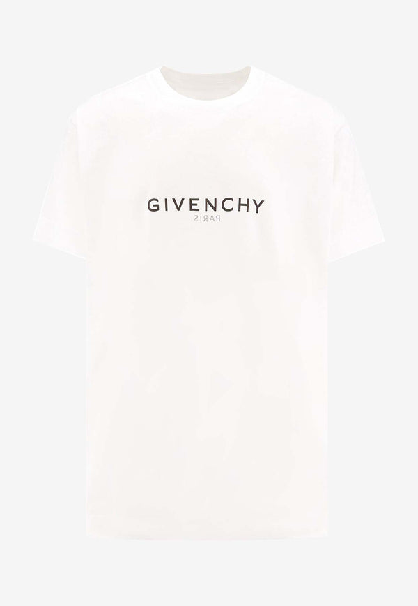 Givenchy Logo Print Crewneck T-shirt BM71533Y6B_100