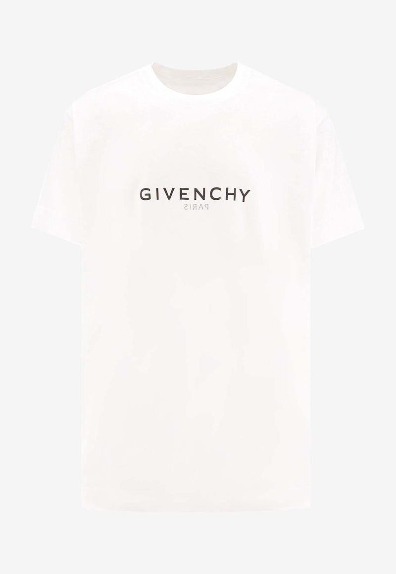 Givenchy Logo Print Crewneck T-shirt BM71533Y6B_100