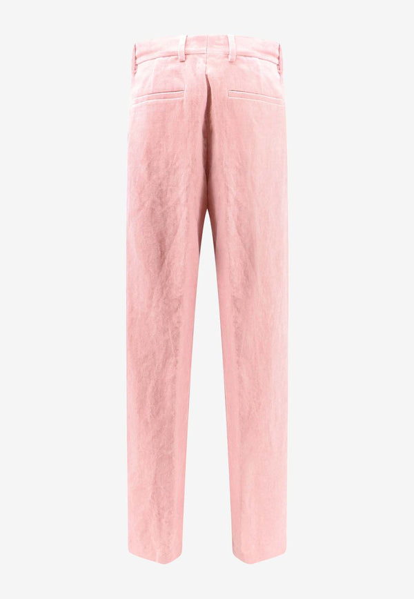 Dries Van Noten Straight-Leg Paxy Pants Pink 2420109189238_313