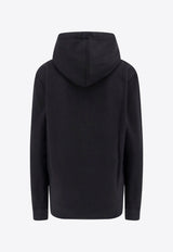 Saint Laurent Logo Hooded Sweatshirt Black 677256YB2EZ_1035