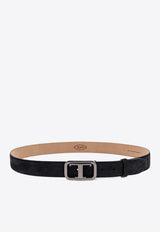 Tod
s T Monogram Suede Belt Black XCMCQR70100GRC_B999