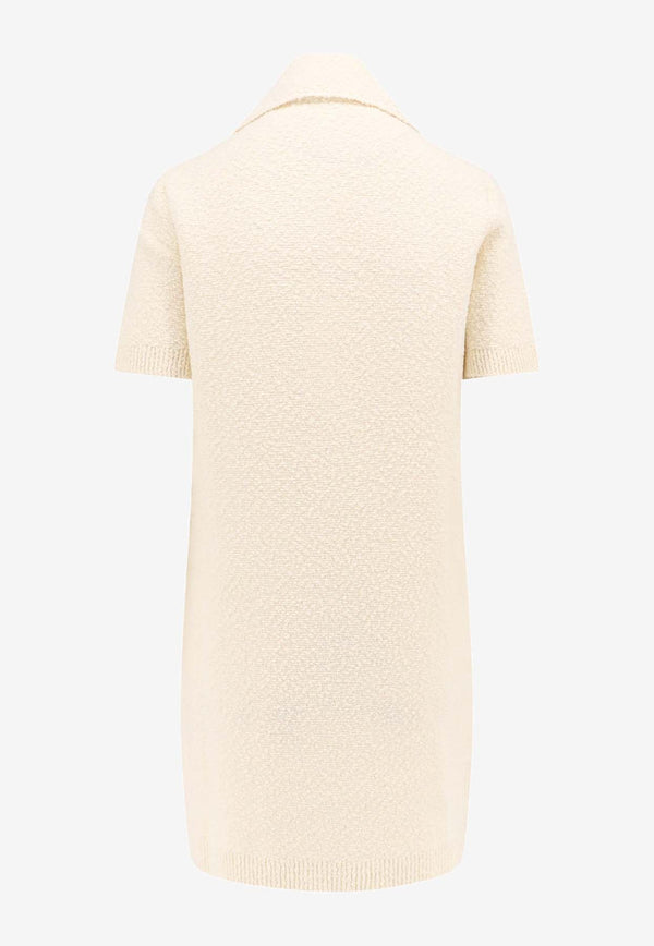 Gucci Wool-Blend Mini Polo Dress White 797895XKD8E_9200