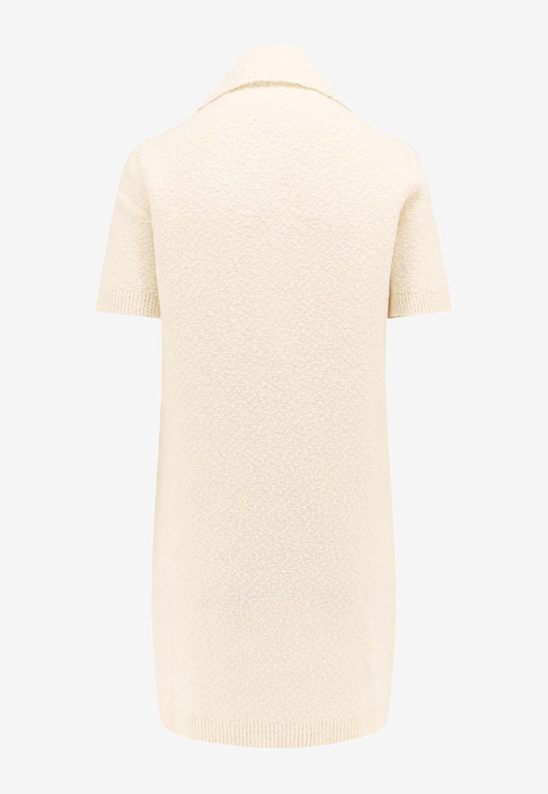 Gucci Wool-Blend Mini Polo Dress White 797895XKD8E_9200