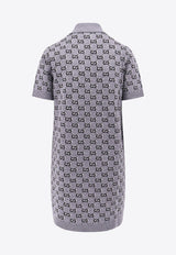 Gucci GG Jacquard Mini Polo Dress Gray 800367XKD8R_1136