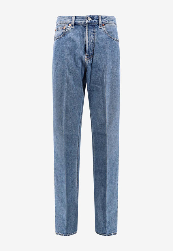 Gucci Logo Patch Straight-Leg Jeans Blue 788822XDCXM_4011