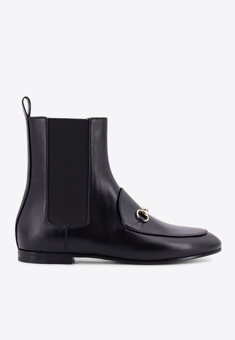 Gucci Jordaan Leather Ankle Boots Black 787188AADGA_1000