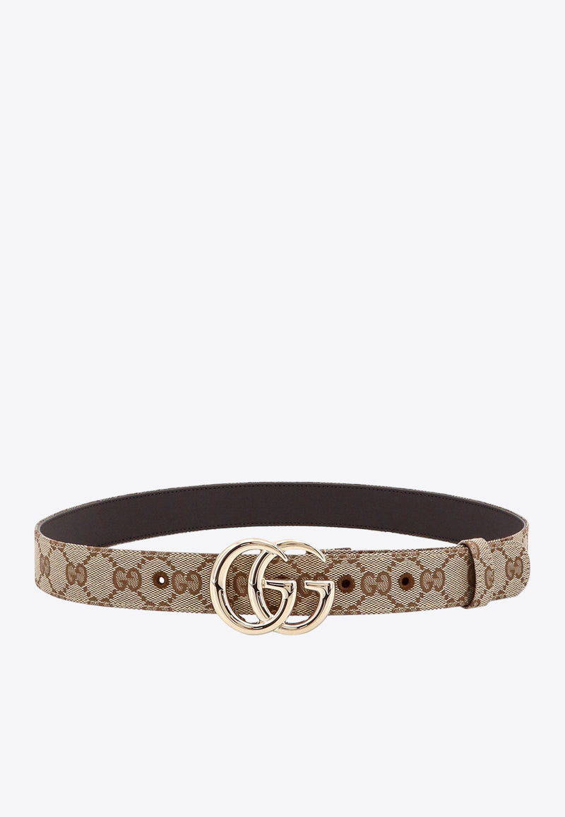 Gucci GG Marmont Buckled Belt Beige 625839KAAAM_9742