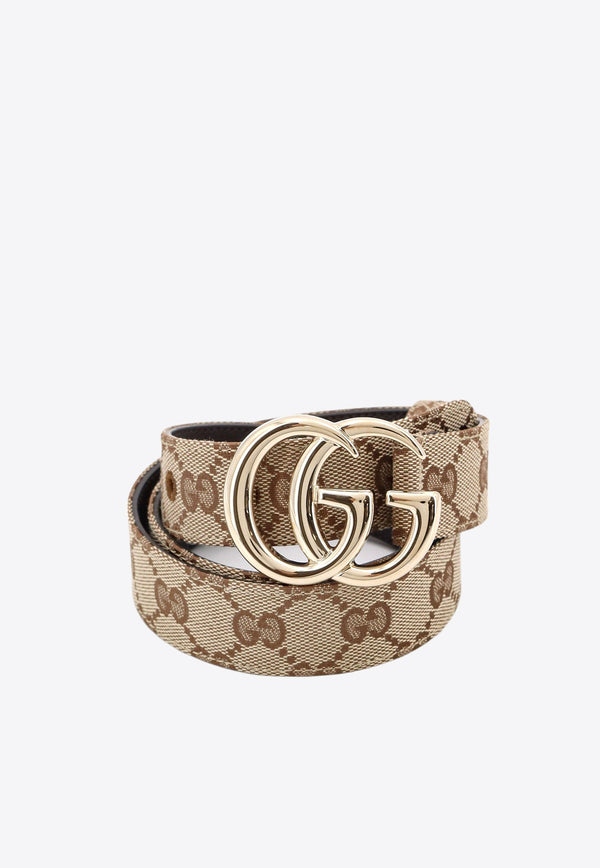 Gucci GG Marmont Buckled Belt Beige 625839KAAAM_9742