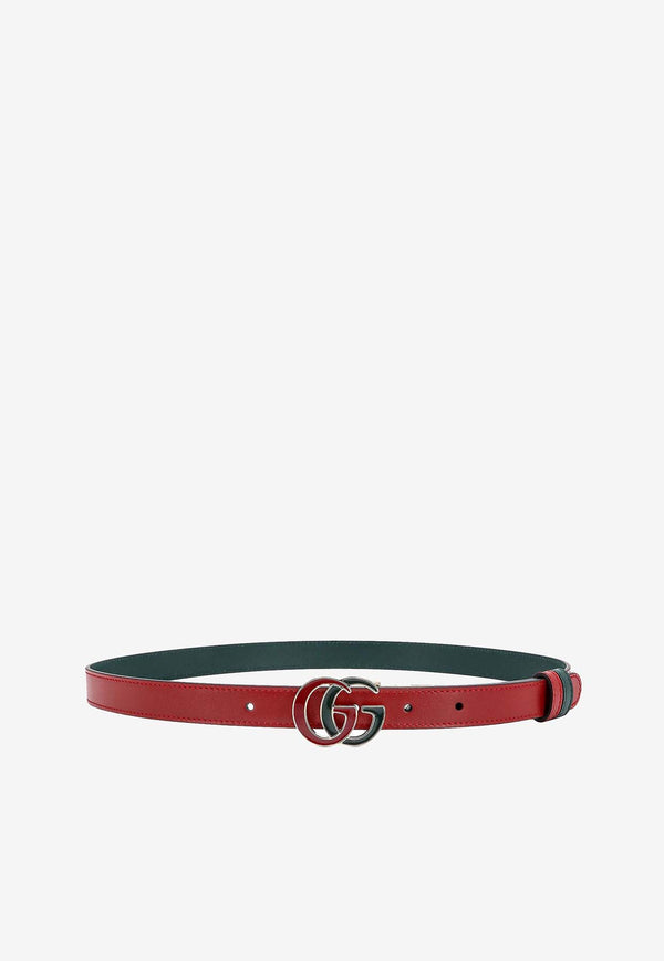 Gucci Reversible GG Marmont Leather Belt Red 7957870YAOX_6445