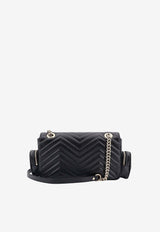 Gucci Small GG Marmont Leather Crossbody Bag Black 795228AADPJ_1000