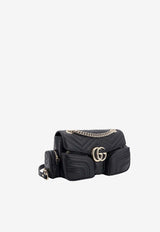 Gucci Small GG Marmont Leather Crossbody Bag Black 795228AADPJ_1000