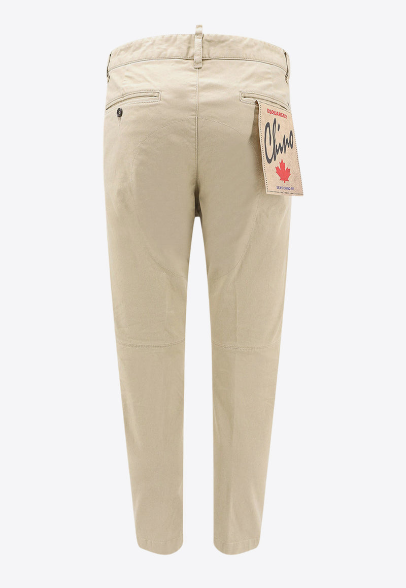 Dsquared2 Tapered Chino Pants Beige S74KB0819S39021_111