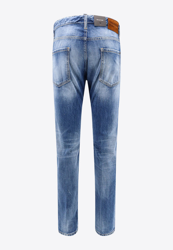 Dsquared2 Cool Guy Faded Slim Jeans Blue S74LB1529S30309_470