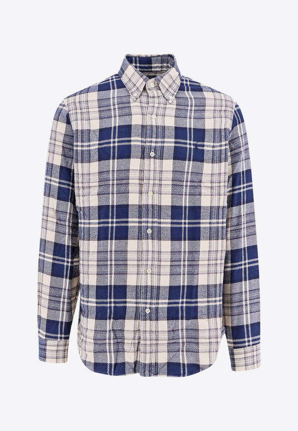 Polo Ralph Lauren Plaid Check Long-Sleeved Shirt Blue 710953355_001