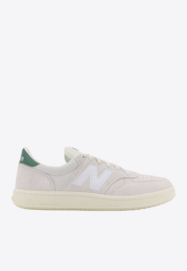 New Balance T500 Suede Low-Top Sneakers Beige CT500GRN_GREY