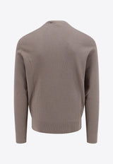 Hugo Boss Silk-Blend Crewneck Sweater Taupe 50519566_376