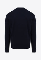 Hugo Boss Silk-Blend Crewneck Sweater Blue 50519566_404