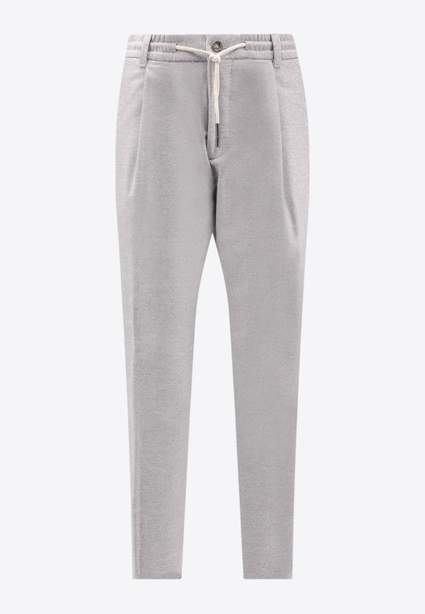 Hugo Boss Cashmere-Blend Straight-Leg Pants Gray 50524816_072