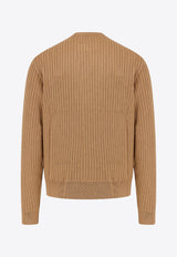 Hugo Boss Ribbed Crewneck Sweater Brown 50526675_260