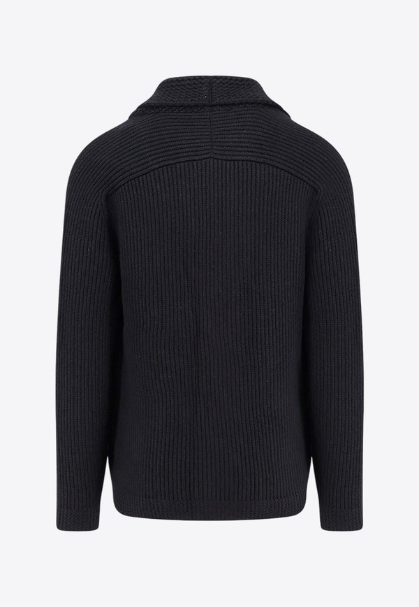 Hugo Boss V-neck Knitted Cardigan Black 50527011_001