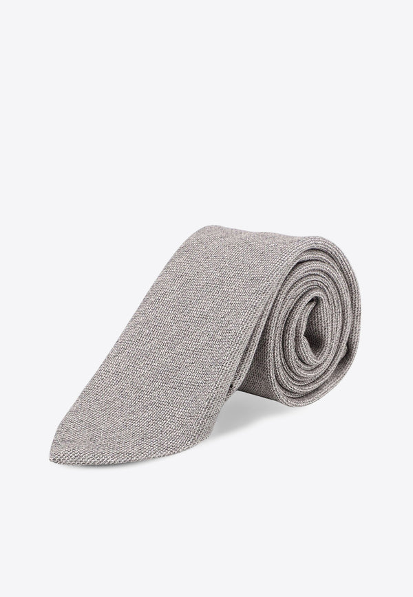 Hugo Boss Wool-Blend Pointed Tie Gray 50527558_072