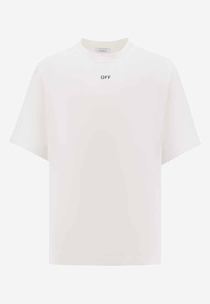 Off-White OFF Stamp Crewneck T-shirt White OMAA120C99JER005_0110