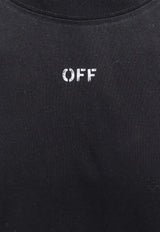 Off-White OFF Stamp Crewneck T-shirt Black OMAA120C99JER005_1001