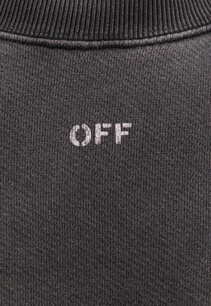 Off-White Graphic Print Vintage Sweatshirt Gray OMBA070C99FLE002_1077