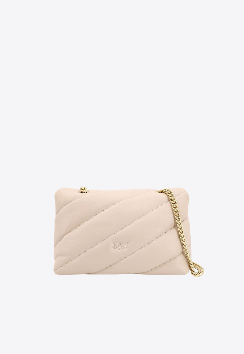 PINKO Classic Love One Crossbody Bag Cream 100038A0F2_C50Q