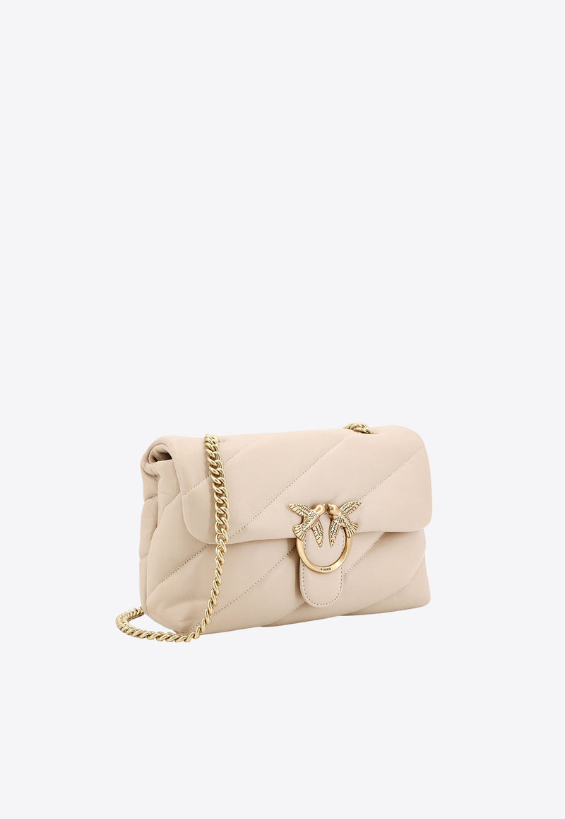 PINKO Classic Love One Crossbody Bag Cream 100038A0F2_C50Q