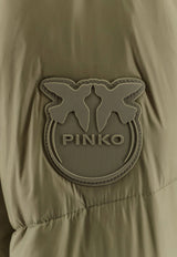 PINKO Logo Patch Padded Parka Green 103823A1ZS_X22