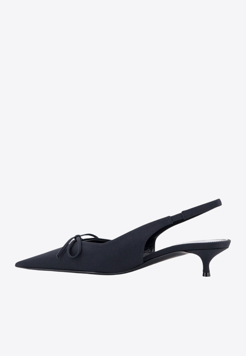 Balenciaga Knife Bow 40 Slingback Pumps Black 782551W2ES0_1000