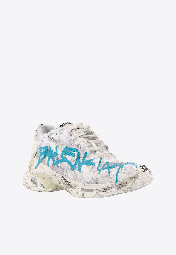 Balenciaga Runner Graffiti Low-Top Sneakers White 772767W3RBQ_9040