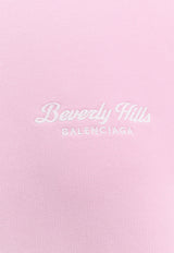 Balenciaga Beverly Hills Embroidered Hoodie Pink 739024TQVS7_5708