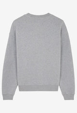 Maison Kitsuné Embroidered Logo Sweatshirt Gray NM00308KM0307_H131