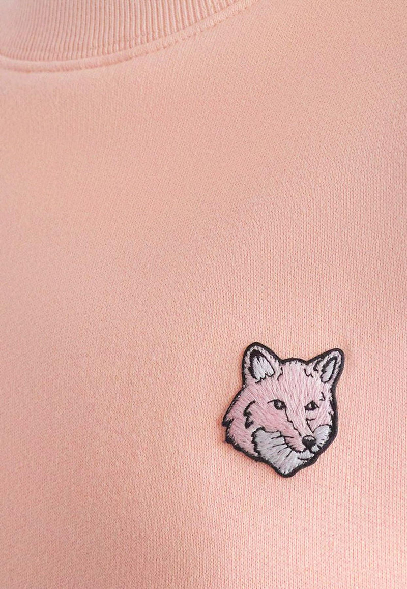 Maison Kitsuné Fox Head Patch Sweatshirt Pink MW00315KM0307_P628