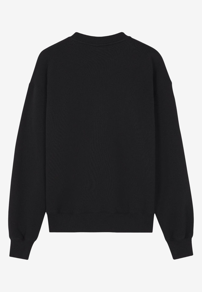 Maison Kitsuné Fox Head Patch Sweatshirt Black MW00309KM0307_P199