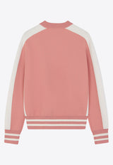 Maison Kitsune Fox Inlay Crewneck Sweatshirt Pink NW00803KM0327_P634