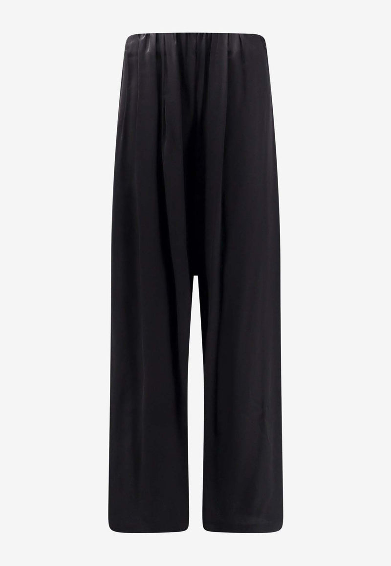 MM6 Maison Margiela Elasticated Wide-Leg Pants Black S52KA0501S54450_900