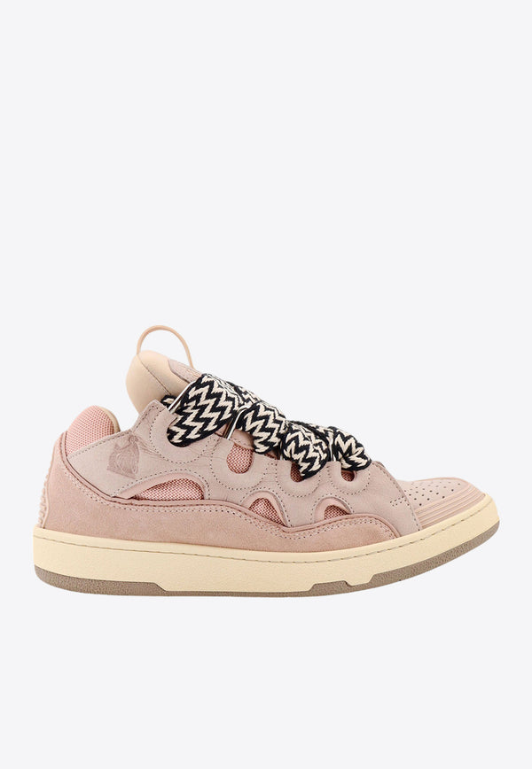 Lanvin Curb Low-Top Sneakers Pink FMSKRK11DRAG_51